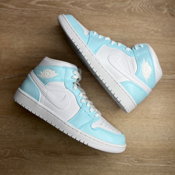 Nike Air Jordan 1 Mid Custom Hand Painted Sneakers - Picture 7 of 8